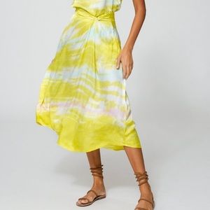 YFB Savanna tie dye Twist Midi Skirt